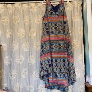 High low maxi summer dress